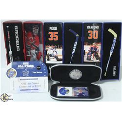 TIM HORTON COIN STAMP 3 NHL HOCKEY STICKS INCL