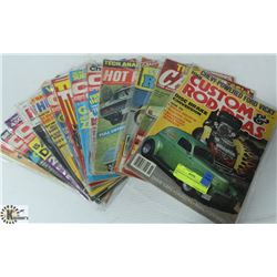 14 MUSCLE CAR MAGAZINES 1970'S & UP