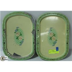 PAIR OF 1950'S ARMCHAIR CLIP ON TRAYS