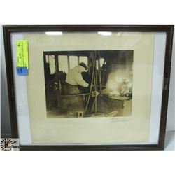 6 X 8 ORIGINAL 1920'S FORGE PHOTO SIGNED