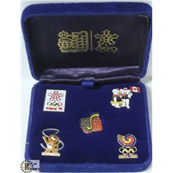 1988 OLYMPIC PINSET ROYAL BANK CALGARY & SEOUL