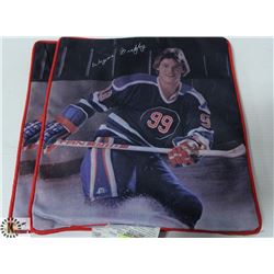 2 1980'S WAYNE GRETZKY OFFICIAL PILLOW COVER