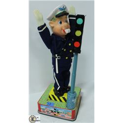 1950'S WORKING A-1 JAPAN TIN TRAFFIC POLICEMAN