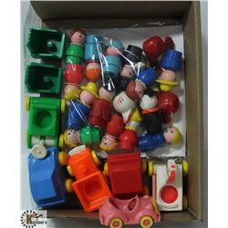 LARGE FLAT OF LITTLE PEOPLE FISHER PRICE