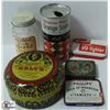 Image 1 : FLAT OF 6 TINS & JARS