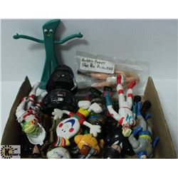 FLAT OF ACTION FIGURES INCL GHOST BUSTERS
