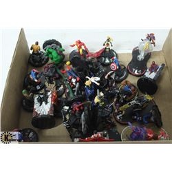 FLAT OF MARVEL ACTION FIGURES  HULK, SPIDEY & MORE