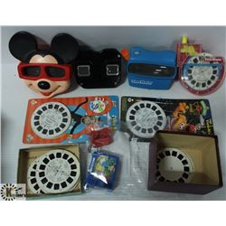 BOX OF DISNEY VIEWFINDERS AND SLIDES