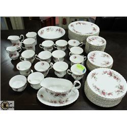 VINTAGE ROYAL ALBERT LAVENDER ROSE BONE CHINA SET