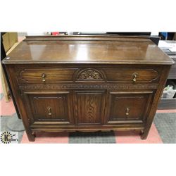 VINTAGE WOOD CARVED SIDEBOARD