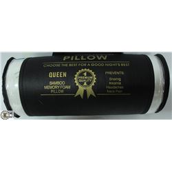 NEW QUEEN SIZE BAMBOO MEMORY FOAM PILLOW