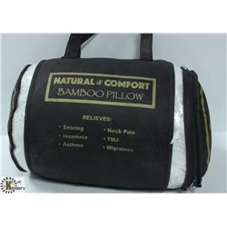 NEW BAMBOO QUEEN SIZE NATURAL COMFORT PILLOW