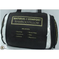 NEW BAMBOO QUEEN SIZE NATURAL COMFORT PILLOW