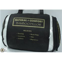 NEW BAMBOO QUEEN SIZE NATURAL COMFORT PILLOW