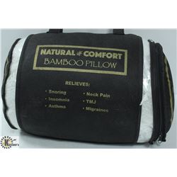 NEW BAMBOO QUEEN SIZE NATURAL COMFORT PILLOW