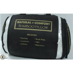 NEW BAMBOO QUEEN SIZE NATURAL COMFORT PILLOW