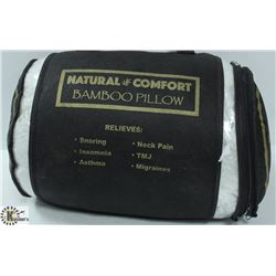 NEW BAMBOO QUEEN SIZE NATURAL COMFORT PILLOW