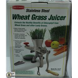 STAINLESS STEEL WHEAT GRASS JUICER. HIGH QUALITY