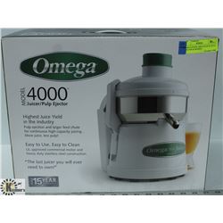 OMEGA MODEL 4000 JUICER W/ PULP EJECTOR & HIGHEST