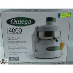 OMEGA MODEL 4000 JUICER W/ PULP EJECTOR & HIGHEST