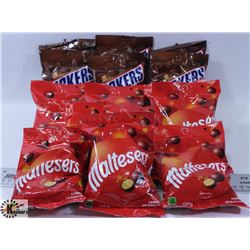 BOX OF MALTESERS & SNICKERS BITES