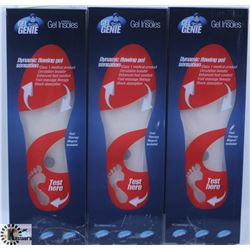 3 PAIRS OF NEW SZ L  MENS (7-13 ) GEL GENIE INSOLE