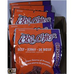 BOX WITH FIVE 120GRAM BAGS OF BIG CHIEF ORIGINAL