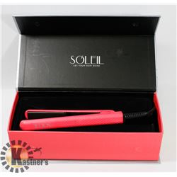 SOLEIL MINI PINK FLAT IRON WITH CERAMIC PLATES