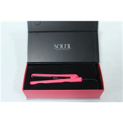 SOLEIL MINI PINK FLAT IRON W/ CERAMIC PLATES