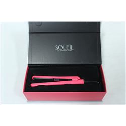 SOLEIL MINI PINK FLAT IRON W/ CERAMIC PLATES