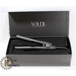 SOLEIL MINI BLACK FLAT IRON WITH CERAMIC PLATES