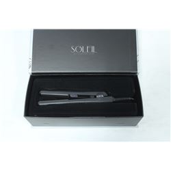 SOLEIL MINI BLACK FLAT IRON W/ CERAMIC PLATES