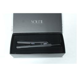 SOLEIL MINI BLACK FLAT IRON W/ CERAMIC PLATES