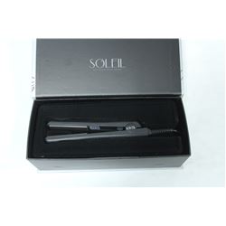SOLEIL MINI BLACK FLAT IRON W/ CERAMIC PLATES