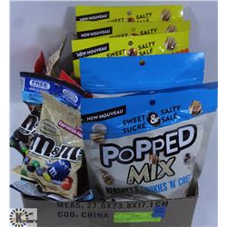 BOX OF ASSORTED M&M'S, & OTHER CHOCOLATES