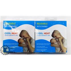 NEW PAIR OF COOLHEAT REUSABLE BOTTLE WARMERS