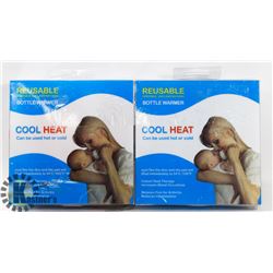 NEW PAIR OF COOLHEAT REUSABLE BOTTLE WARMERS