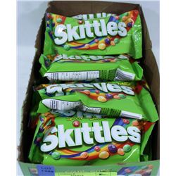 BOX OF 92GRAM BAGS OF SOUR FLAVOUR SKITTLES