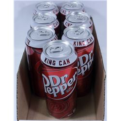BOX OF 7 CANS KING SIZE DR. PEPPER
