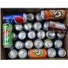 Image 1 : LARGE BOX OF CANNED POP, ASSORTED FLAVORS