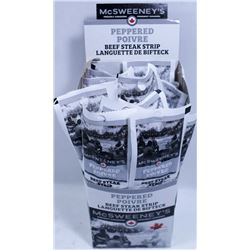 BOX OF MCSWEENY'S PEPPERED BEEF STEAK STRIP