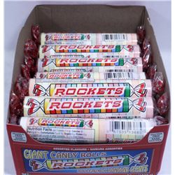 BOX OF LARGE ROCKETS CANDY