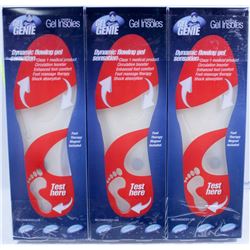 LOT OF 3 GEL GENIE GEL INSOLES LADIES SIZE 5 - 8.5