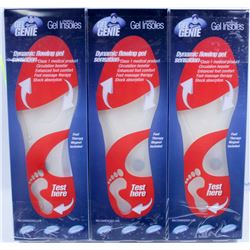 LOT OF 3 GEL GENIE GEL INSOLES LADIES SIZE 5 - 8.5