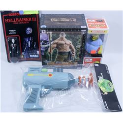 LOT OF ASSORTED FIGURES AND TOYS