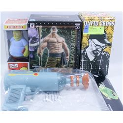 LOT OF ASSORTED FIGURES AND TOYS