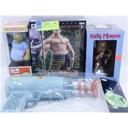 LOT OF ASSORTED FIGURES AND TOYS