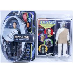 LOT OF 2 STAR TREK AND DEEP SPACE NINE FIGURES