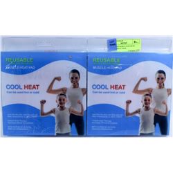 PAIR OF REUSABLE MUSCLE HOT / COLD PADS