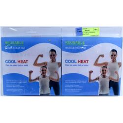 PAIR OF REUSABLE MUSCLE HOT / COLD PADS